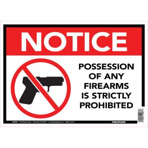Hillman English White Safety Sign 10 in. H X 14 in. W