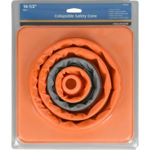 Hillman English Orange Caution Safety Cone 16 in. H X 8 in. W