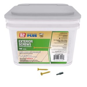 Grip-Rite PrimeGuard Plus No. 8 wire X 1-1/4 in. L Star Flat Head Deck Screws 25 lb