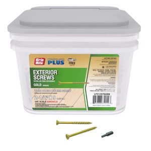 Grip-Rite PrimeGuard Plus No. 9 wire X 2-1/2 in. L Star Flat Head Deck Screws 25 lb