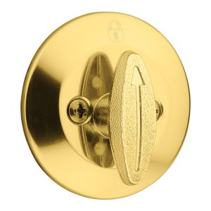 Kwikset Polished Brass Metal Deadbolt