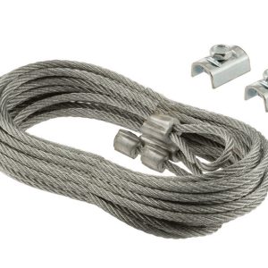 Prime-Line 104 in. L X 1/8 in. D Carbon Steel Safety Cables