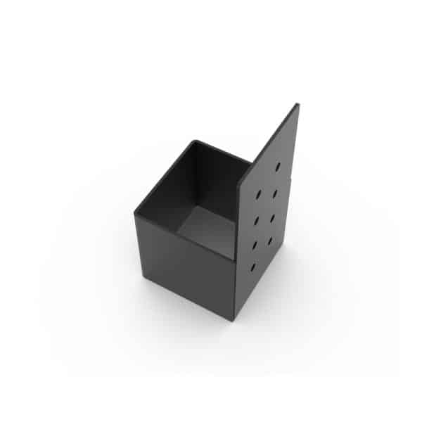 Toja Grid Knect Black Steel Mounting Bracket 14 Ga. 6 in. L