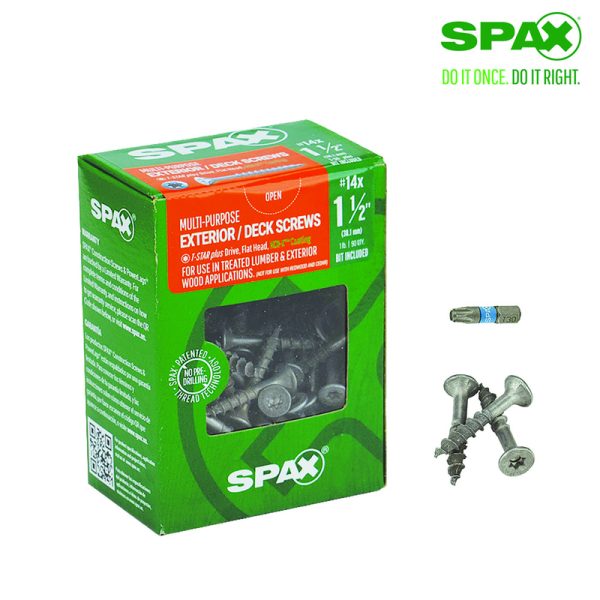 Spax No. 14 X 1-1/2 in. L Star Flat Head Multi-Purpose Screws 1 lb