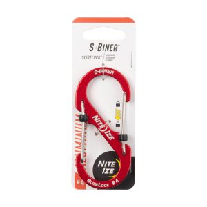 Nite Ize SlideLock Aluminum Red #4 S-Biner