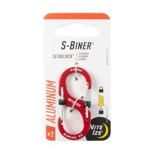Nite Ize SlideLock Aluminum Red #2 S-Biner
