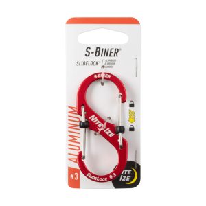 Nite Ize SlideLock Aluminum Red #3 S-Biner
