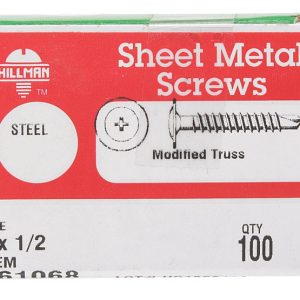 Hillman No. 8 X 1/2 in. L Phillips Truss Head Self- Drilling Screws 100 pk