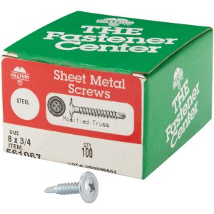Hillman No. 8 X 3/4 in. L Phillips Truss Head Self- Drilling Screws 100 pk