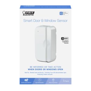 Feit Electric Battery Powered Indoor White Door and Window Sensor
