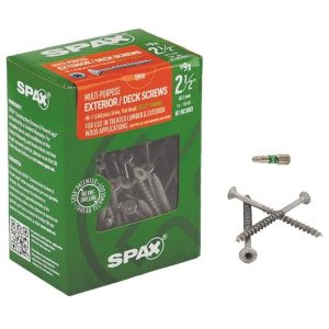Spax 2-1/2 in. L Flat Head Multi-Purpose Screws 1 lb 109 pk