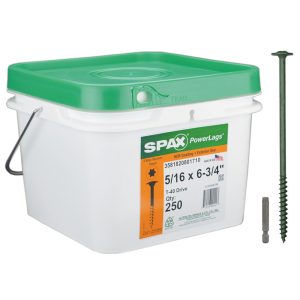 Spax Powerlags 6-3/4 in. L Washer Head Construction Screws 250 pk