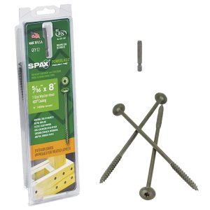 Spax Powerlags 8 in. L Washer Head Construction Screws 12 pk