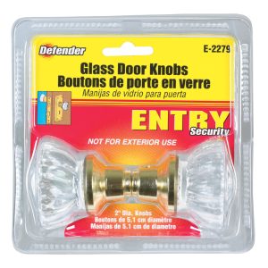 Prime-Line Bright Brass Replacement Knobs Right or Left Handed