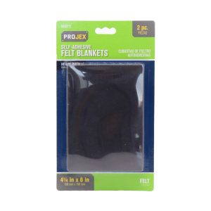 Projex Felt Self Adhesive Surface Pad Brown Rectangle 4-1/2 in. W X 6 in. L 2 pk