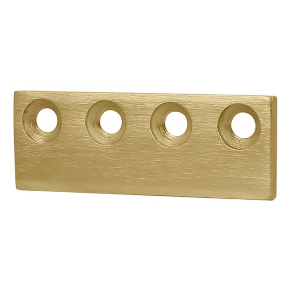 National Hardware 3-1/8 in. L Brushed Gold Steel Sliding Door Hardware Connecting Adapter 1 pk