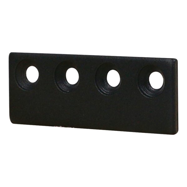 National Hardware 3-1/8 in. L Matte Black Steel Sliding Door Hardware Connecting Adapter 1 pk