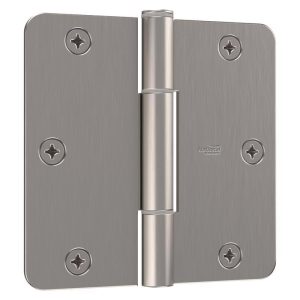 National Hardware 3.5 in. L Satin Nickel Door Hinge 3 pk