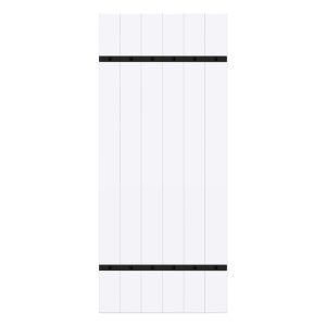 Renin Matte White Wood Barn Door Hanger Kit 1 pc