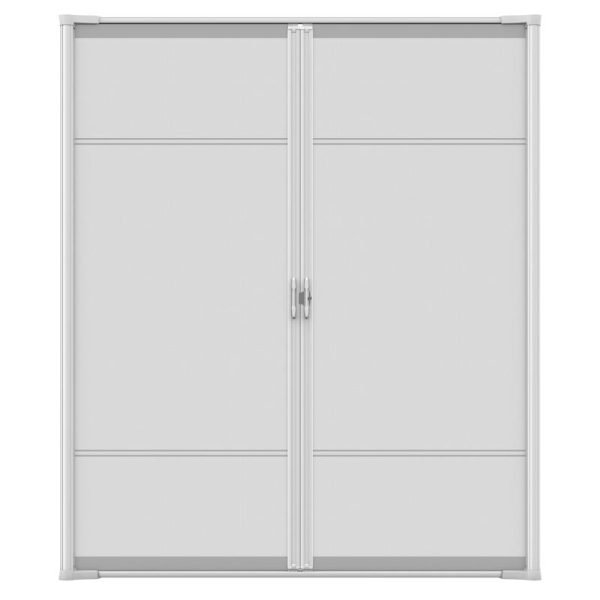 Larson Brisa 80 in. H X 72 in. W White Aluminum Screen Door