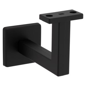 National Hardware Reed Black Zinc Die Cast w/Steel Strap Handrail Bracket 1-7/8 in. L 150 lb
