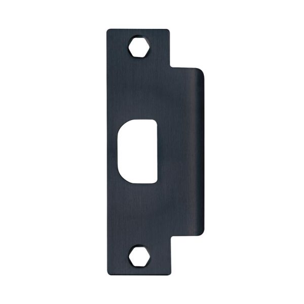 Tell Manufacturing Matte Black Steel Strike Plate 1 pk
