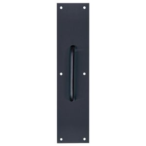 Tell Manufacturing 15 in. L Matte Black Stainless Steel Pull Plate