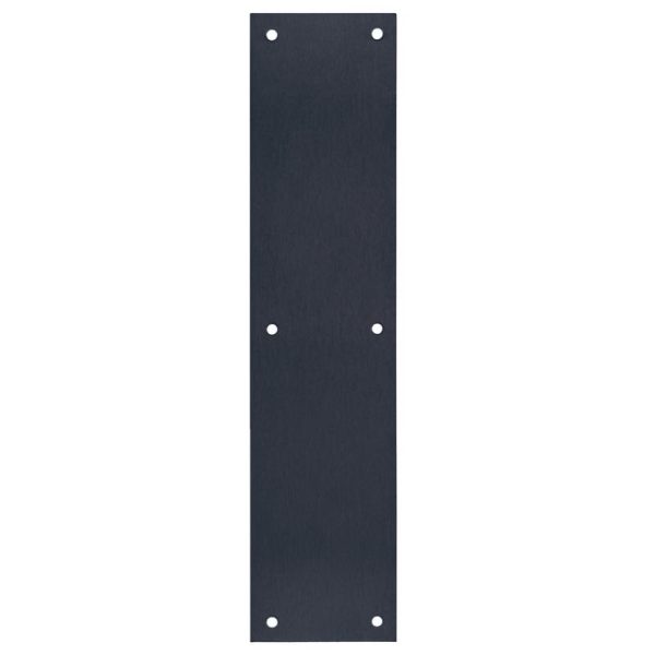 Tell Manufacturing Matte Black Stainless Steel Push Plate 1 pc