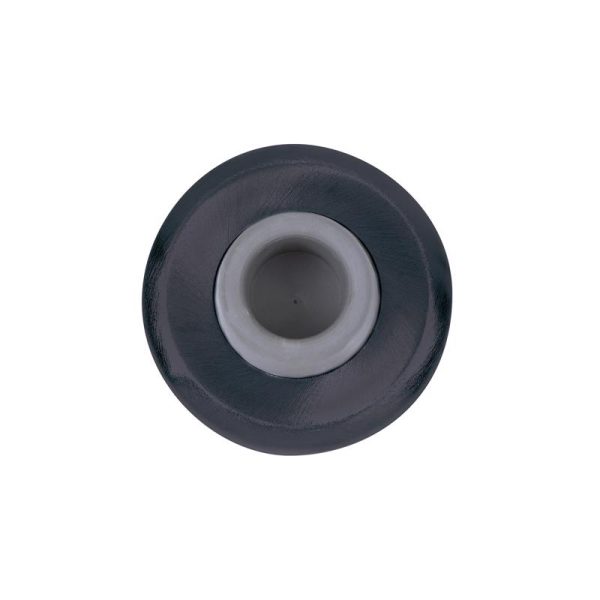 Tell Manufacturing 2 in. L Steel Matte Black Door Bumper Mounts to wall 2-1/2 in.