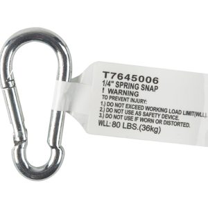 Campbell Zinc-Plated Steel Spring Snap 80 lb 2 in. L
