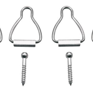 Prime-Line Silver Aluminum Window Latch 1/16 in. W X 1-9/16 in. L For Spline Channel 4 pk