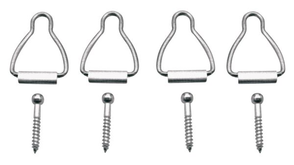 Prime-Line Silver Aluminum Window Latch 1/16 in. W X 1-9/16 in. L For Spline Channel 4 pk