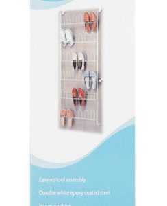 Whitmor 62.75 in. H X 5 in. W X 22.50 in. L Metal Shoe Organizer