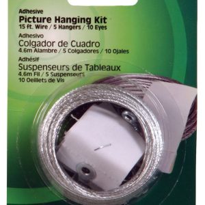 Hillman AnchorWire Steel-Plated Light Duty Adhesive Hangers 2 lb 5 pk