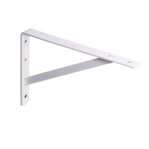 Knape & Vogt White Steel Bracket N/A Ga. 12 in. L 600 lb