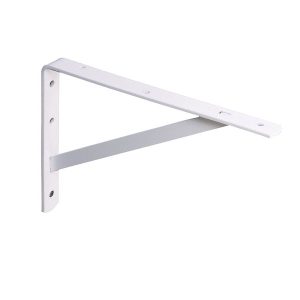 Knape & Vogt White Steel Bracket N/A Ga. 16 in. L 600 lb