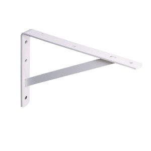 Knape & Vogt White Steel Bracket N/A Ga. 20 in. L 600 lb
