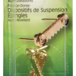 Hillman AnchorWire Gilt Push Pin Picture Hanger 1 lb 2 pk