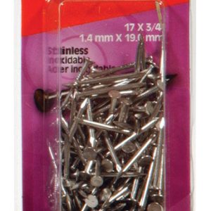 Hillman 17 Ga. X 3/4 in. L Stainless Steel Wire Nails 1 pk 2 oz