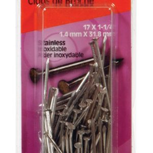 Hillman 17 Ga. X 1-1/4 in. L Stainless Steel Wire Nails 1 pk 2 oz