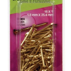 Hillman 16 Ga. X 1 in. L Brass Escutcheon Pins 1 pk 2 oz