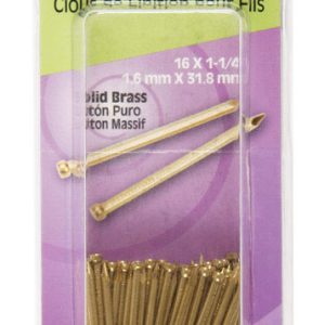 Hillman 16 Ga. X 1-1/4 in. L Brass Brad Nails 1 pk 2 oz