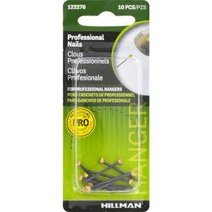 Hillman AnchorWire Steel-Plated Classic Picture Hanging Nails 10 pk
