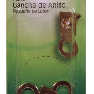 Hillman AnchorWire Brass-Plated Small Ring Hanger 1 lb 4 pk