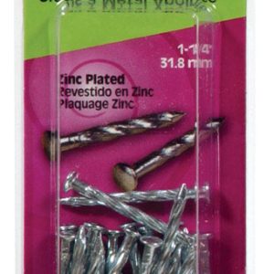 Hillman 1-1/4 in. Trim Zinc-Plated Steel Nail Flat Head