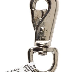 Campbell 7/8 in. D X 4-13/16 in. L Nickel-Plated Zinc Animal Tie Snap 150 lb