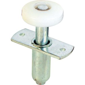 Prime-Line Mill Silver Steel Bi-fold Door Wheel Guide 2 pc