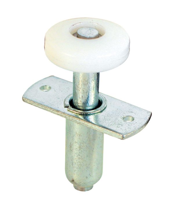 Prime-Line Mill Silver Steel Bi-fold Door Wheel Guide 2 pc