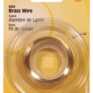 Hillman 75 ft. L Brass 28 Ga. Wire