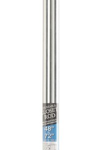 John Sterling Pro 72 in. L X 1 in. D Adjustable Platinum Steel Closet Rod